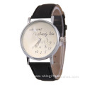 Fashion Design Business Men Leather Strap Wrist Watch